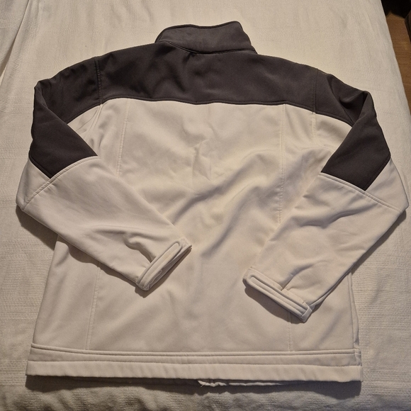 Snozu Performance men's size Large white / gray fleece lined lightweight jacket - Picture 4 of 7